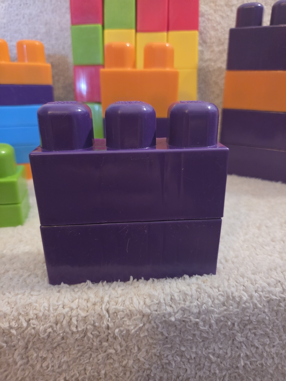 Colorful Stacking Building Blocks Toy Set - Bright Multicolor - Picture 3 of 8